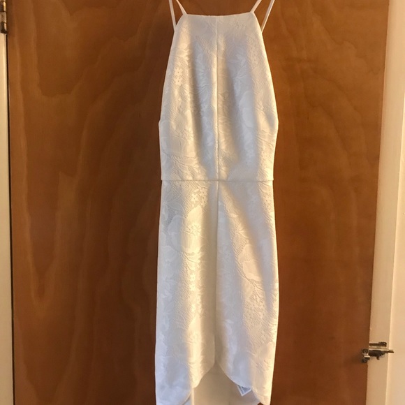 Dresses & Skirts - NEVER WORN! white floral crisscross back dress